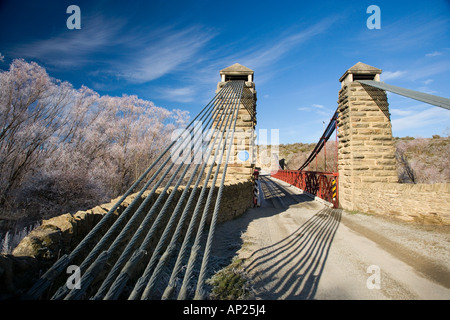 Centro storico di Daniel O'Connell Bridge Ofir Central Otago Isola del Sud della Nuova Zelanda Foto Stock