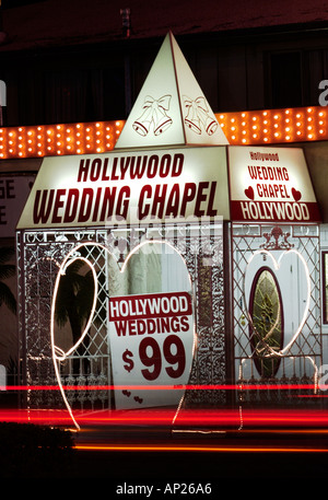 Hollywood di Matrimonio in Cappella di Las Vegas strip Foto Stock