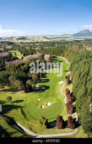 Wairakei Golf internazionale vicino a Taupo Isola del nord della Nuova Zelanda antenna Foto Stock