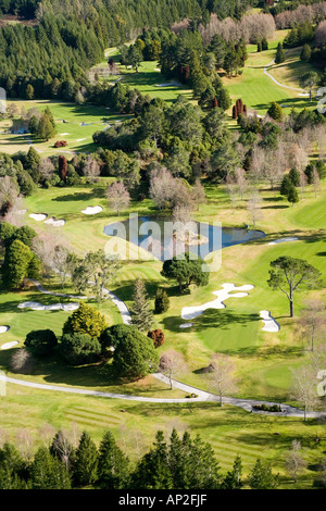 Wairakei Golf internazionale vicino a Taupo Isola del nord della Nuova Zelanda antenna Foto Stock