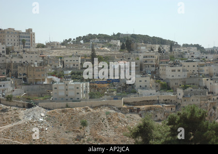 Alloggiamento palestinese di Gerusalemme in Israele Foto Stock