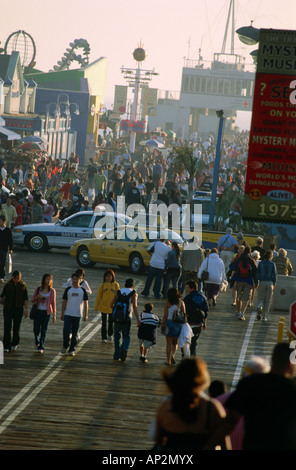 Santa Monica Pier, Santa Monica, L.A., Los Angeles, California, Stati Uniti d'America Foto Stock