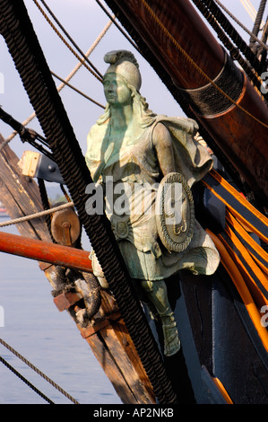 Maidenhead dell'HMS sorpresa la nave nel film Master e comandante il lato lontano del mondo Maritime Museum di San Diego Foto Stock