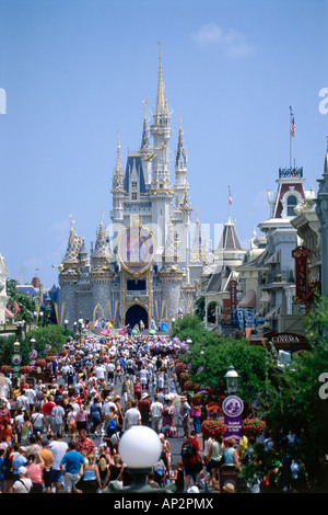 Il Castello di Cenerentola, Disney, Orlando, Florida, Stati Uniti d'America Foto Stock