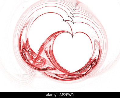 Cuore di frattalo Foto Stock