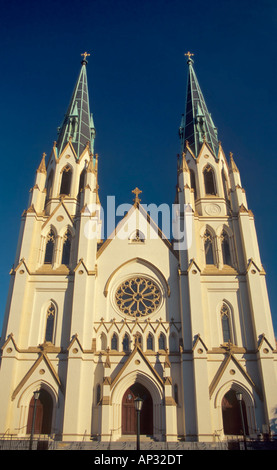Cattedrale di San Giovanni Battista Savannah in Georgia negli Stati Uniti Foto Stock