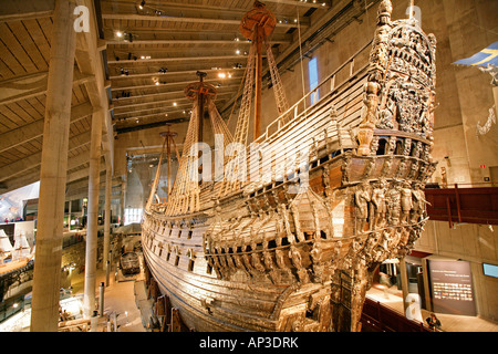 Nave da guerra Vasa, nave da guerra nel Museo Vasa, Stoccolma, Svezia Foto Stock