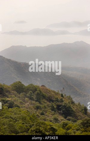 Vista dall'Isola di Lantau Foto Stock