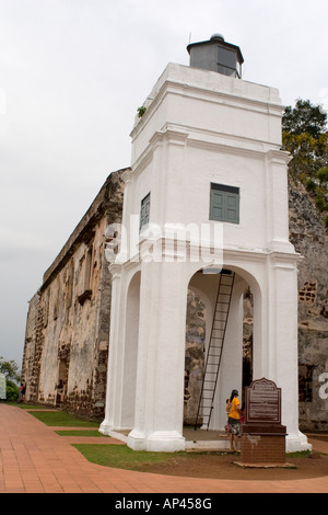 Chiesa di San Paolo su la collina di San Paolo nella città di Melaka, Malaysia. Foto Stock