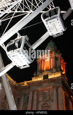 La ruota di Belfast nel Parco del Municipio di Belfast, Irlanda del Nord Foto Stock