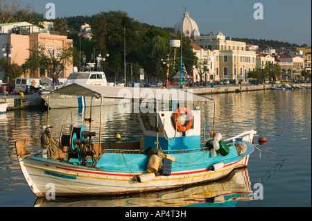 La Grecia, al nord-est delle Isole dell'Egeo, Lesbo Mitilene , Città Foto Stock