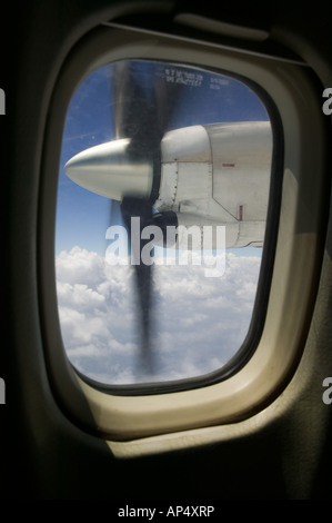 La Grecia, al nord-est delle Isole del Mar Egeo, SAMOS: Volare in elica azionata l'aereo a Samos Foto Stock