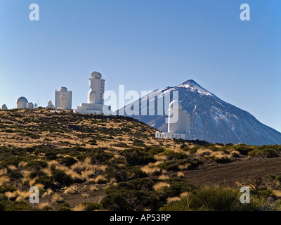 Osservatorio Astronomico Dipartimento di Astrofisica La Laguna Università nei pressi del monte Teide Tenerife Foto Stock