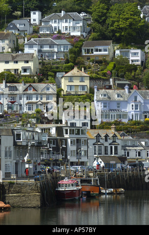Case e il porto a West Looe in Cornwall Inghilterra Foto Stock
