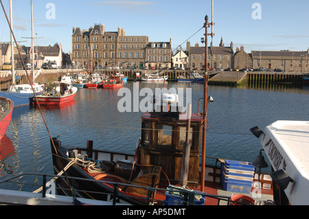 Kirkwall Harbour sulla terraferma delle Orcadi Scozia Scotland Foto Stock