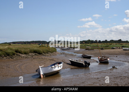 MORSTON Quay Marsh e. NORTH NORFOLK. Regno Unito Foto Stock