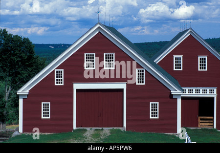 Nuovo Gloucester, ME Il fienile a Sabbathday Lake Shaker Village. Foto Stock