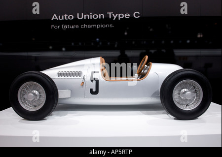 Auto Union tipo C automobile del pedale del 2008 a North American International Auto Show di Detroit Michigan STATI UNITI Foto Stock