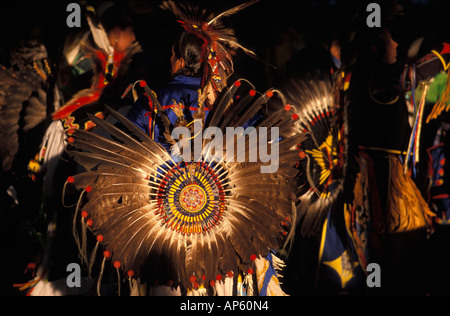 Stati Uniti d'America, Montana, Powwow celbration del Flathead Indian Reservation Foto Stock