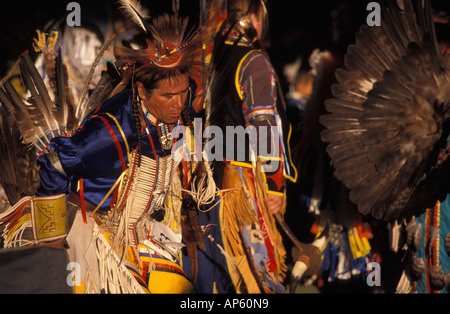 Stati Uniti d'America, Montana, Powwow celbration del Flathead Indian Reservation Foto Stock