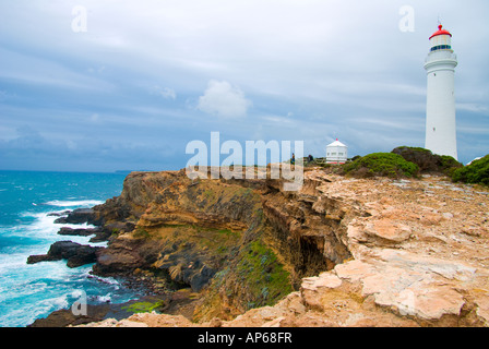 Cape Nelson Lighthouse vicino a Portland Foto Stock