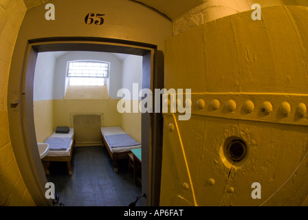 Interno della cella di Stasi Museum in Leipzig Germania 2007 Foto Stock