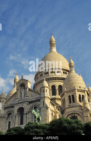 Francia Paris Montmartre Sacré Coeur basilica Foto Stock