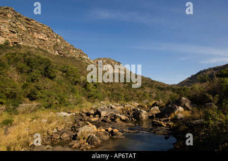 Fiume Umzimkulwane, Oribi Gorge Riserva Naturale, KwaZulu Natal, Sud Africa Foto Stock