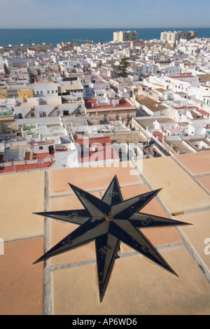 Cadiz Costa de la Luz Andalusia Spagna città vista da Torre Tavira Foto Stock