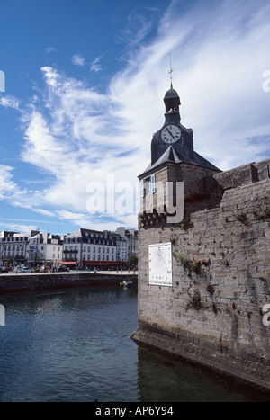 La Ville vicino (città murata), Concarneau, Cornouaille, Finistère Bretagna, Francia Foto Stock