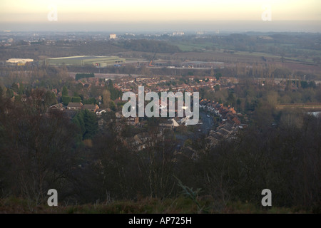 Sobborghi Birmingham Inghilterra alloggiamento in fabbrica Foto Stock