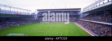 Partita di calcio a Rosunda Stadium di Stoccolma, Svezia Foto Stock