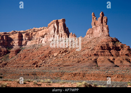 I Pinnacoli in Valle degli Dèi in Utah, Stati Uniti d'America Foto Stock