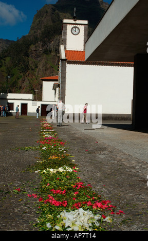Chiesa nella Valle delle Monache Madeira Portogallo Europa UE Foto Stock