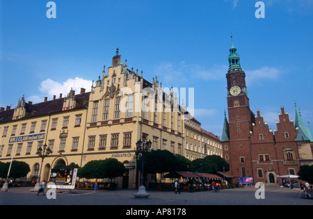 Basso angolo di visione della Chiesa, Slesia, Germania Foto Stock
