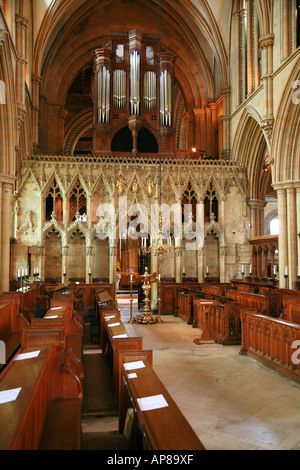 Interno di Southwell Minster nel Nottinghamshire Foto Stock