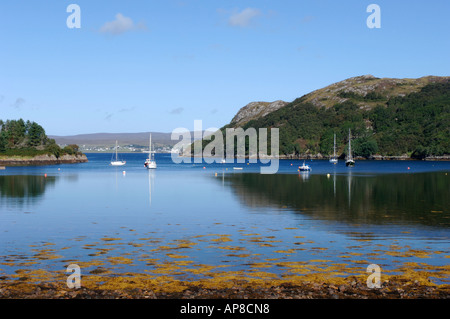 Loch Gairloch a Badachro, Wester Ross. Scottins Highlands. XPL 3493-340 Foto Stock