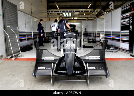 Nuova Zelanda A1 GP team A1 GP Tour Stagione lancio al circuito di Silverstone Regno Unito Martedì 28 Agosto 2007 Foto Stock