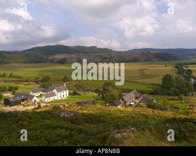 Da Dunadd Fort guardando a sud est Argyll Scozia Scotland Foto Stock