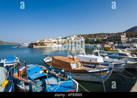 Porto Elounda, Costa Nord Est, Creta, Grecia Foto Stock