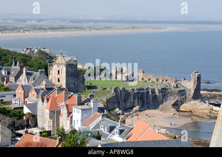 St Andrews e il Firth of Forth, Fife, Scozia. XPL 3373-332 Foto Stock