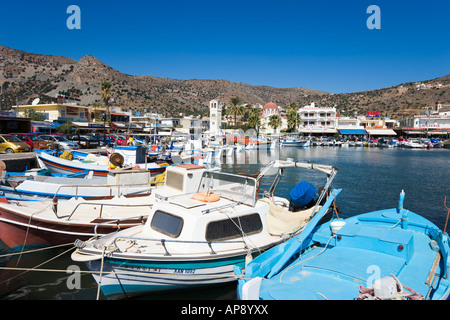 Porto Elounda, Costa Nord Est, Creta, Grecia Foto Stock