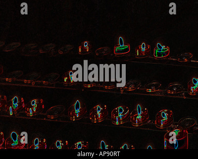 La Cattedrale di Salisbury candele votive Foto Stock