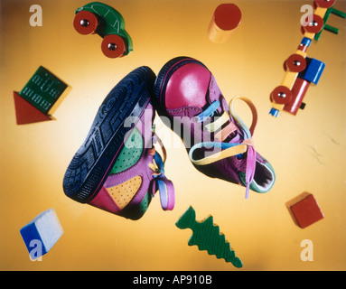 Close-up di un paio di scarpe Foto Stock
