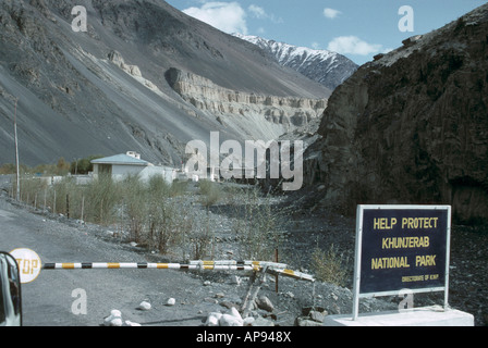 Il pakistan nord Hunza Khunjerab Pass Foto Stock