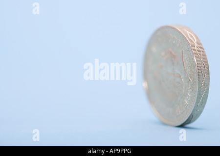 Una moneta di libbra Foto Stock