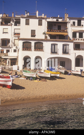 Calella de Palafrugell, provincia di Gerona, Costa Brava, Spagna Foto Stock