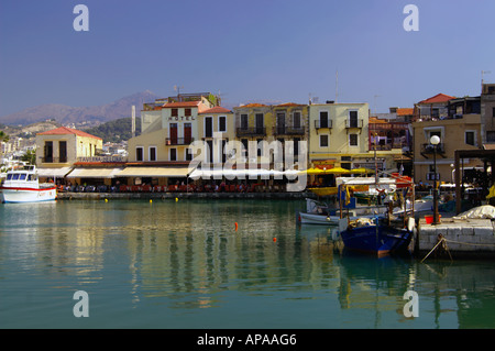 Porto Veneziano a Rethymnon Crete Foto Stock