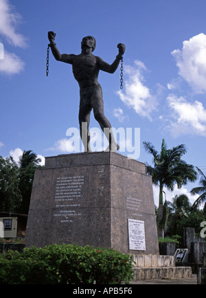 Barbados statua commemora l abolizione della schiavitù Foto Stock