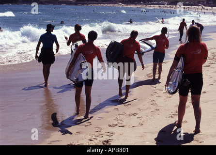 Bondi Beach Surf School Sydney New South Wales AUSTRALIA Foto Stock